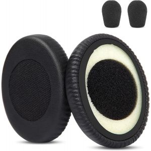 KAL-Coussinets De Remplacement Respirants Compatibles Avec Le Casque Sennheiser Pc5.2 Chat Pc8.2 Chat Pc3.2 Chat Coussinets D'Oreilles En Cuir Protéiné Plus Doux Et Mousse À Mémoire De Forme - Neuf