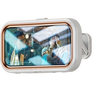 ERYI-Support De Téléphone De Douche Étanche Mural Rotation À 480° Étui De Téléphone De Douche, Anti-Buée, Écran Tactile Hd Pour Salle De Bain/Cuisine, Pour Smartphone Moins De 7"", Blanc - Neuf