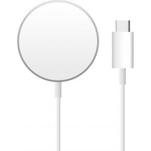 Chargeur Sans Fil, Tampon De Charge Pour T&eacute;l&eacute;phone Sans Fil Magn&eacute;tique Rapide De 15 W, C&acirc;ble De Charge Rapide Magn&eacute;tique Vers Usb-C Pour Ip15/14/13/12, Blanc[Gyc962903] - Neuf