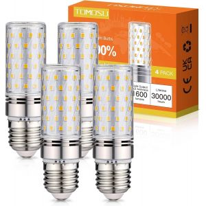 Sjzg-Ampoule Led E27 Blanc Neutre 4000k 1600lm, 16w Ampoules Led Int&eacute;rieur E27 &Eacute;quivalent 150w Lampe Halog&egrave;ne, Ac 220-240v, Non-Dimmable, Gros Culot &Agrave; Vis E27 Ma&iuml;s Led, Lot De 4 - Neuf
