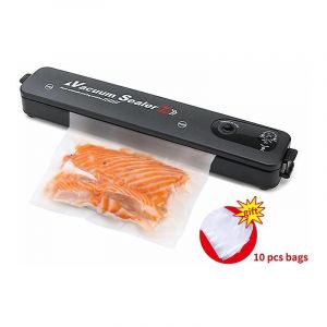Machine à emballer sous vide pour aliments, pour la cuisson et la conservation, pour aliments, viande, légumes, fruits, 10 sacs sous vide inclus - Neuf