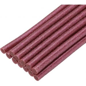 Bâtonnets de Colle Chaude Mini pour Pistolet à Colle 0,27 Pouce x 4 Pouces Pailleté Rouge 12Pcs - Neuf