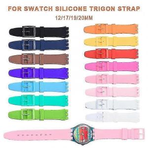 Bracelet En Silicone Pour Swatch Jelly Trois Yeux Classique 12/17/19/20mm Trijumeau - Neuf