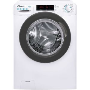 Machine &agrave; laver hublot Candy CSS1410TWMRE-47 - 60x58x85 cm (lxpxh) - 62 litres - 10 kg - 1400 tours/min - blanc/anthracite - Neuf