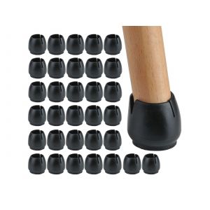 Lot de 32 embouts ronds pour pieds de meubles (26-29 mm) avec patins en feutre - Neuf