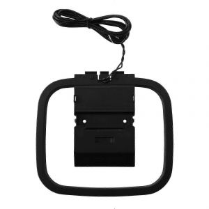 Antenne FM pour recepteur stereo d'interieur, antenne radio FM AM 75 ohms/300 ohms - Noir - Neuf