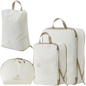 Val D'Organisateur R&eacute;tractable, Seau De Compression 4 En 1, Sac D'Organisateur De Voyage, Sac &Agrave; Dos D'Organisateur De Voyage. Organisateur De Sacs De Voyage, V&ecirc;tements, Cosm&eacute;tiques-Beige - Neuf