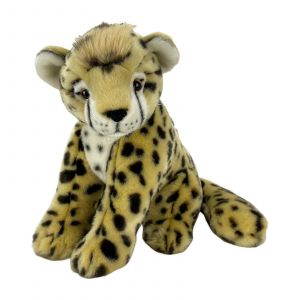 Simulation mignon peluche jouet assis posture l&eacute;opard super doux court peluche jouet en peluche pour enfants - Neuf