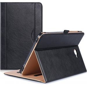 NAERYUT-Coque Samsung Galaxy Tab A Sm-T580/T585,Housse Case De Protection,Multiples Angles,Accès À Toutes Les Fonctionnalités-Noir - Neuf