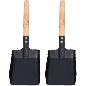 2pcs Cheminée Cendre Pelle Outil Pelle Jardinage Pelle En Fer Charbon Pelle À Main Pelle Pelle Feu Poêle Cendres Creuser Truelle Fleur Outil De Plantation Pour Ménage Loin - Neuf