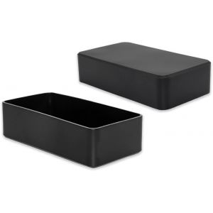 Lot De 8 Embouts De Protection Pour Pieds De Chaises En Pvc,Flexibles,Rectangulaires,5,0 X 10,0 Cm,50 X 100 Mm,Noir - Neuf