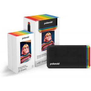 CHECARZHN--NO1-Bundle Hi-Print+Papier - 2Nd Generation - Imprimante Portable 2X3 Connectée Bluetooth, Imprimante À Sublimation - Noir - Neuf