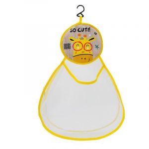 Sac De Rangement En Filet &Agrave; Forme De Lapin Pour Baignoire B&eacute;b&eacute;, Organisateur Mural Pour Jouets De Bain, 50x35 Cm, Tissu Respirant Avec Trous D'&eacute;vacuation - Neuf