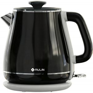 Mulin Bouilloire Vintage, &Eacute;bullition Rapide, Bouilloire &Eacute;lectrique 1,8L, 2200W,Arr&ecirc;t Automatique, Base &Agrave; 361&deg; - Neuf