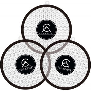 AYUHR-, Lot de 3 Protections Plaque de Cuisson Induction Magnétique en Silicone Antidérapante, Protecteur Anti-Rayures, Tapis Isolé Thermiquement, Réutilisable, Protège la Table de Cuisson 20 Cm - Neuf