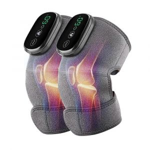 Genouill&egrave;re &Eacute;lectrique Chauffante &Agrave; Vibrations Pour Articulations Des Jambes, Support Pour Coudes, Coussinet Thermique De Physioth&eacute;rapie Pour Soulager Les Douleurs Arthritiques, 1 Paire, Type B - Neuf