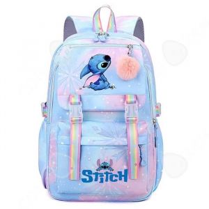 C Sac &agrave; dos d&eacute;grad&eacute; de couleurs 44cm Tissu en nylon Motif dessin anim&eacute; Imperm&eacute;able Poches multifonctions Confort de transport - Neuf