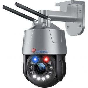 30X Zoom Optique 5Mp Caméra Surveillance Exterieure Wifi 2.4/5Ghz, Caméra Ip Avec Auto Balayage/Suivi/Zoom Détection Humain 150M Vision Nocturne Alarme Sonore Audio Bidirectionnel Metal/Cloud - Neuf