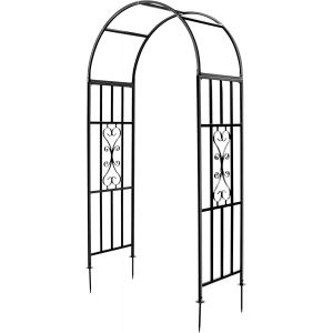 Mevronisshop-Arche De Jardin Tonnelle Incurv&eacute;e En M&eacute;tal Durable Pour Plantes Grimpantes, Arches De Mariage, C&eacute;r&eacute;monies - Neuf