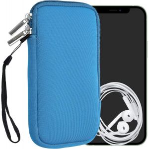 KAL-Housse Universelle Smartphone - Pochette De Protection 17,2 X 8,4 Cm Pour T&eacute;l&eacute;phone Portable Xl - 6,7/6,8"" En N&eacute;opr&egrave;ne Bleuet - Neuf