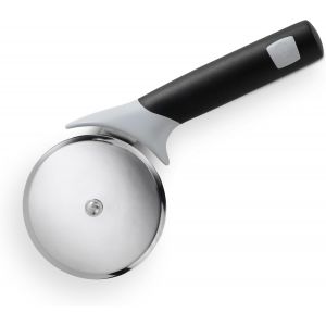 Kalanka-Coupe-Pizza, Avec Une Roue De Coupe Extra Large Pour Les P&acirc;tes &Agrave; Pizza &Eacute;paisses Ou Fines, En Acier Inoxydable, Avec Poign&eacute;e Confortable, Lavable Au Lave-Vaisselle - Noir / Argent (6690) - Neuf