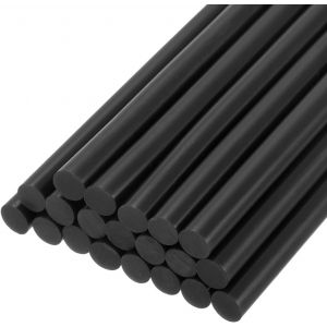 Bâtons De Colle Pour Pistolet À Colle Chaude,100mm De Long X 7mm De Diamètre Pour Pistolet À Colle Thermofusible,Parfait Pour Les Projets D'artisanat Diy,Noir,20 Pièces - Neuf