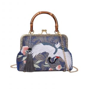 R&eacute;tro &Eacute;paule de la Cha&icirc;ne Messenger Sac d'Embrayage, de Style Chinois Jacquard Brod&eacute;e de Soir&eacute;e Sac &agrave; main pour les Femmes - Neuf