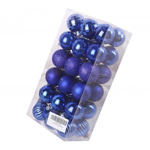 Arbre de no&euml;l Boule Boules No&euml;l Suspendues Ballon des Ornements D&eacute;coratifs, D&eacute;coration pour la Maison de Vacances de F&ecirc;te de Mariage D&eacute;coration de 40mm 36Pcs/Bo&icirc;te - Neuf