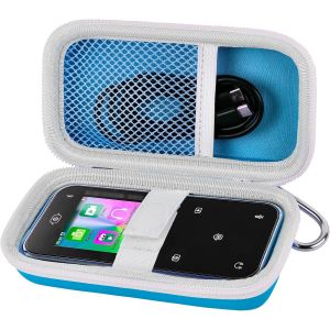Sac pour VTech KidiZoom Snap Touch - Smartphone tactile enfant, support pour appareils photo/cam&eacute;ras jouets, rangement pour appareil photo enfant/c&acirc;ble USB - Bleu (Bo&icirc;te seule) - Neuf