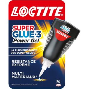 Colles Cyanoacrylates SUPERGLUE-3 Power Gel Control 3g Blister Carton 12uc - Neuf