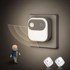 Détecteur De Mouvement Veilleuse, 6000k Blanc Froid Prise De Lumière, 2 Pièces Veilleuse Avec Capteur Crépusculaire, Luminosité Réglable 30/60/100lm, Pour Chambre, Escalier, Couloir, Cuisine - Neuf