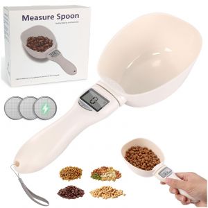 Cuillère Balance Numérique 800 G/0,1 G Avec Écran Lcd,Échelle À Mesurer Les Aliments,Food Measuring Scoop Scale,Cuillère De Mesure De Nourriture Pour Animaux Domestiques - Neuf
