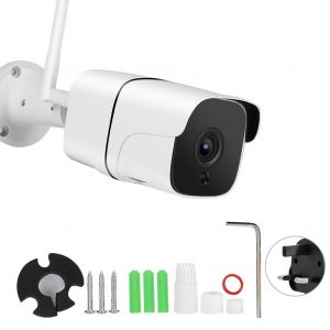 Camera de securite exterieure sans fil 720p, etanche, avec detection de mouvement (Royaume-Uni) - Neuf