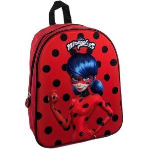 KALSC-Sac À Dos-3D-Miraculous-Rouge-Enfant-Ecole-Crèche-Maternelle-Garderie-Cartable Fille-Taille 32 Cm-Bretelles Réglables-Idée Cadeau - Neuf