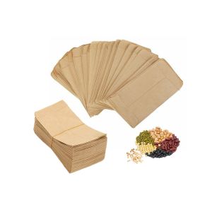100 Enveloppes En Papier Kraft Pour Graines, Pi&egrave;ces De Monnaie, Bijoux Et Petits Objets De Collection - 11 X 6 Cm - Neuf