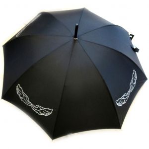 Promotion ! Parapluie Canne Neyrat 'les Ailes D'ange' Noir (Made In France) - Neuf