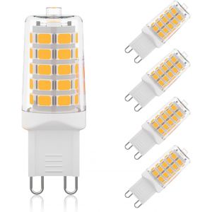 Ampoules G9 Led 2700k Blanc Chaud Non Dimmable 5pcs,G9 230v 4w 450lm Led Équivalent À Une Ampoule Halogène T4 De 40w,Ampoule Led Avec Angle De Faisceau De 360°,Pour Lampe De Bureau En Cristal - Neuf