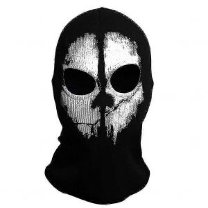 Cagoule Intégrale Respirante Pour La Moto,Le Paintball,Le Ski,Le Masque Black Ghost Taille Unique - Neuf