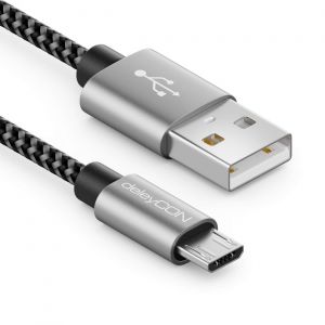 Wwp-2m Nylon Câble Micro Usb Chargeur Et Câble De Données Connecteur Métallique Charger & Synchroniser Téléphone Portable Smartphone Tablet - Neuf