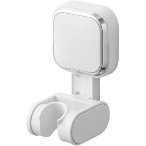 Support Universel de Douche &agrave; Succion, Support Douche Angle R&eacute;glable, Amovible sans Per&ccedil;age, Montage Mural, R&eacute;sistant &agrave; l'eau et &agrave; Rouille, Durable, Blanc - Neuf