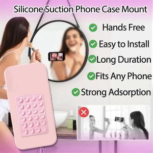 Succion En Silicone Support De Cas De Téléphone Antidérapant 24pcs Ventouse Carrée Porte-Accessoires De Téléphone Mains Libres,Vert Herbe - Neuf