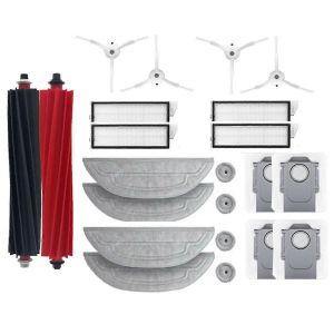 Lot de 22 pi&egrave;ces de rechange pour aspirateur robot S8 MaxV Ultra G20s, double rouleau, brosse, filtre, brosses lat&eacute;rales, sacs &agrave; poussi&egrave;re - Neuf