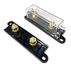 ANL/AML Vis Fusible 90A Noir Avec des Trous - Automatique de la Lame Fusible de 30A à 500A pour les Systèmes Électriques - Neuf