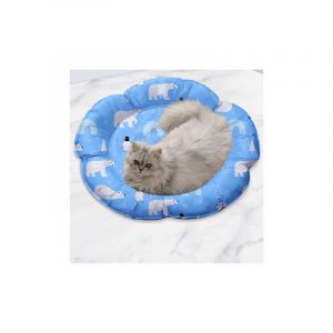 Tapis Rafraîchissant Rond Pour Chat Et Petit Chien, Gel Auto-Rafraîchissant, Non Toxique Et Résistant Aux Rayures - Neuf