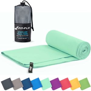 Kalanka-Serviette Microfibre - Pour Le Sport, Musculation Et La Piscine - Compacte, Ultra-L&eacute;g&egrave;re Et Rapidement S&egrave;che - Parfait Pour Natation, Plage Et Voyage - Neuf