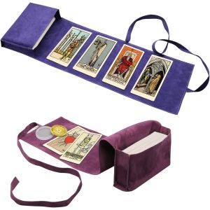 Chenquansarl-Kit De Sac De Pince De Tarot Contient 2 Bo&icirc;tes De Rangement De Tarot En Velours Et 1 Pi&egrave;ce De D&eacute;cideur, Sac De Tissu De Tarot, Pince De Tarot Pour Cartes &Agrave; Jouer Et Tarot Oracle Deck - Neuf
