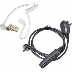 Casque Radio 2 Broches Compatible avec UV-9G UV-9R GT-3WP UV-9R Plus UV-9R Plus MK1 UV-9R Pro UV-82WP(T-56) BF-T57 BF-9700 (Tube Transparent) - Neuf