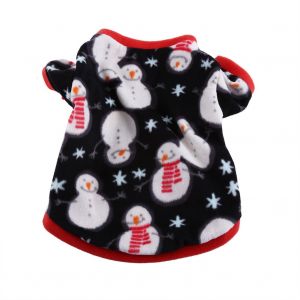 Hjlian Pull Polaire Pour Chien Et Chiot, Vetement Ideal Pour L'automne Et L'hiver (Noir, Taille M) - Neuf