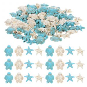 1 Ensemble De Petites Perles D'espacement Tortue &Eacute;toile De Mer Forme L&acirc;che Perle Bricolage Bijoux Accessoires - Neuf