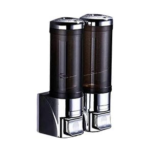 Distributeur de savon adh&eacute;sif 300 ml,montage mural sans per&ccedil;age,distributeur manuel de shampoing et de douche pour cuisine - Neuf